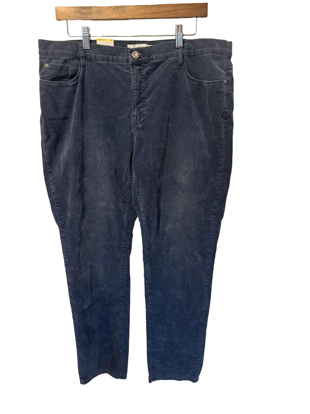 Women’s NWT Blue Slate Soft BRAX Corduroys Size 18 Mary Style